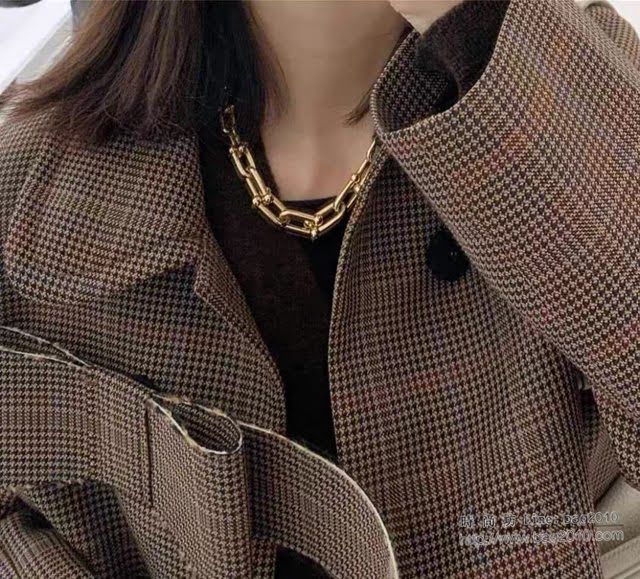 Tiffany飾品 蒂芙尼女士專櫃爆款HardWear關節U型鏈環項鏈  zgt1810